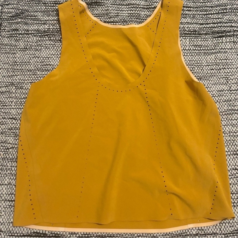 Athleta Yellow Sleeveless Tank Top
